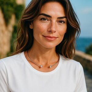 Anthropologie | Crystal Collar Necklace Silver or Gold